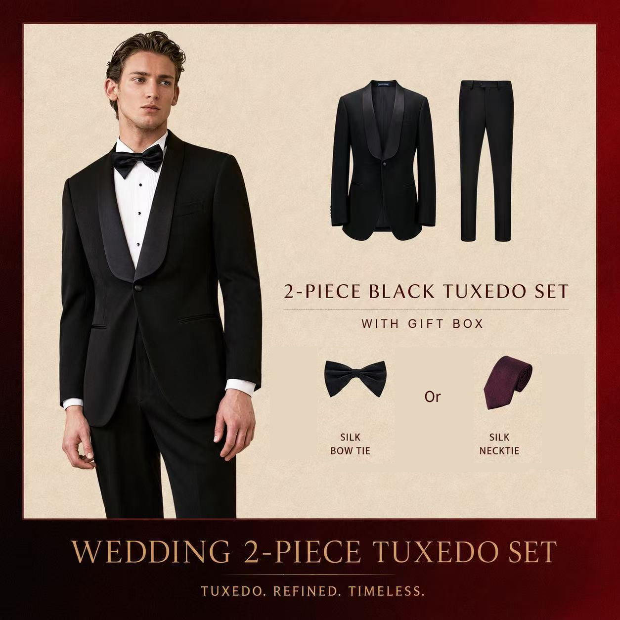 Piece Tuxedo Suit Set